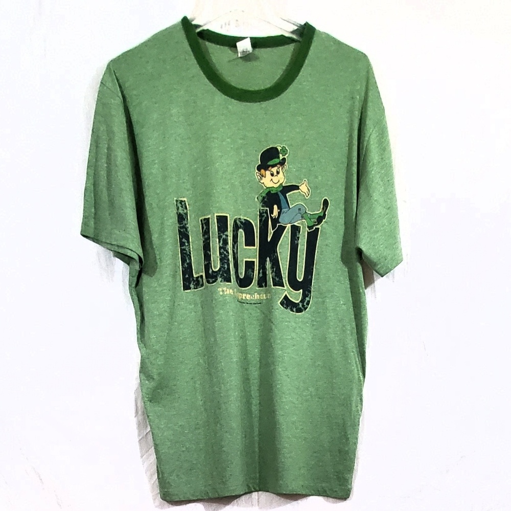 Unisex Gaziani Lucky T-shirt Green Short Sleeve